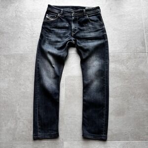 Diesel Krayver Jeans Men 29x32 Dark Wash Denim Slim Carrot Euro Urban Streetwear